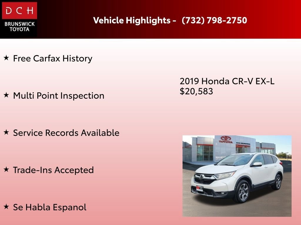 Used 2019 Honda CR-V EX-L AWD SUV