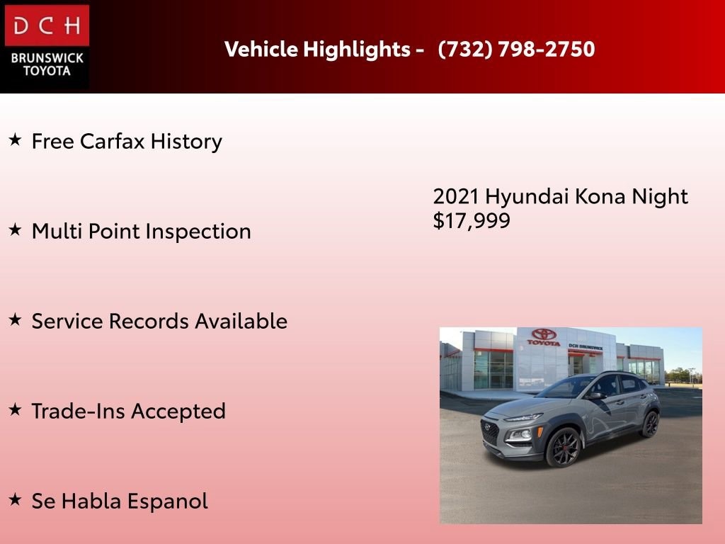 Used 2021 Hyundai Kona NIGHT SUV