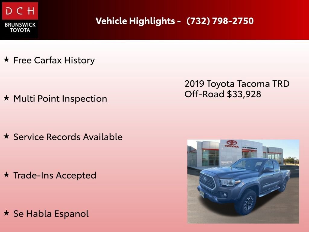 Used 2019 Toyota Tacoma Truck Access Cab