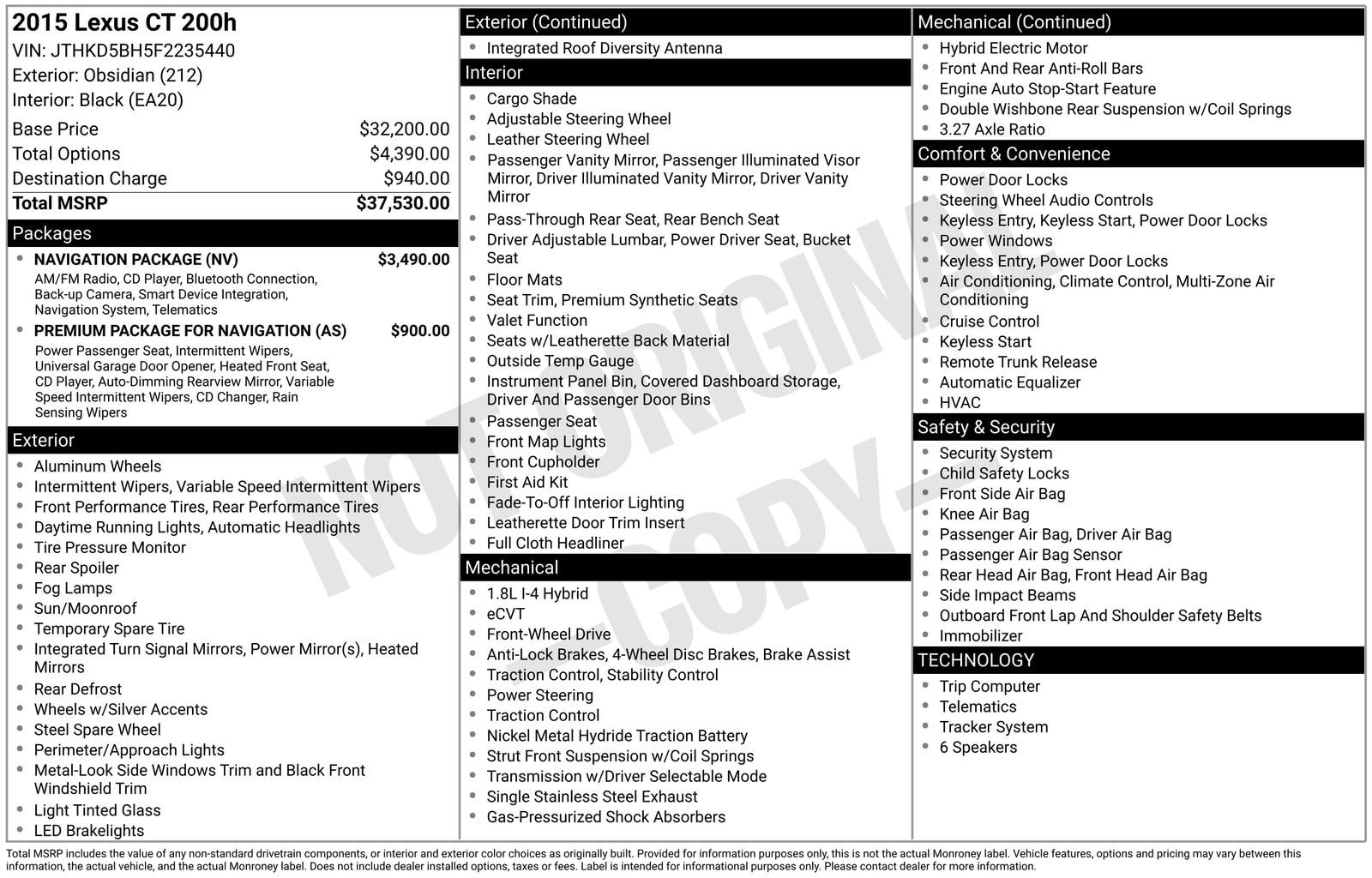Thumbnail: 2015 Lexus CT - 32