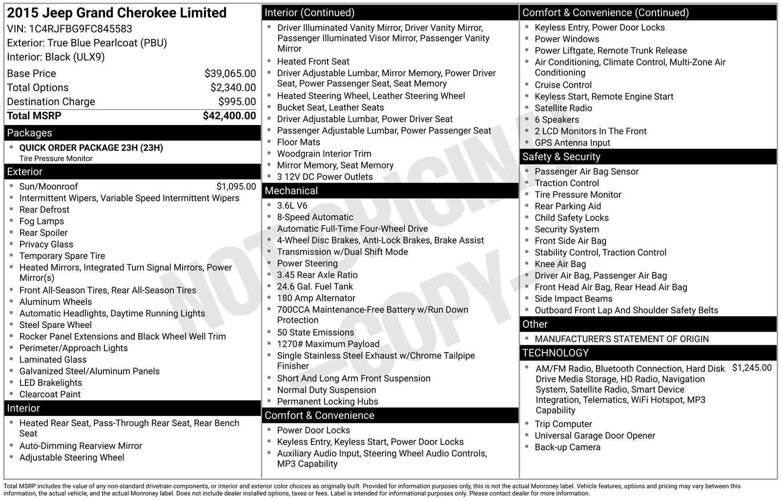 Thumbnail: 2015 Jeep Grand Cherokee - 25