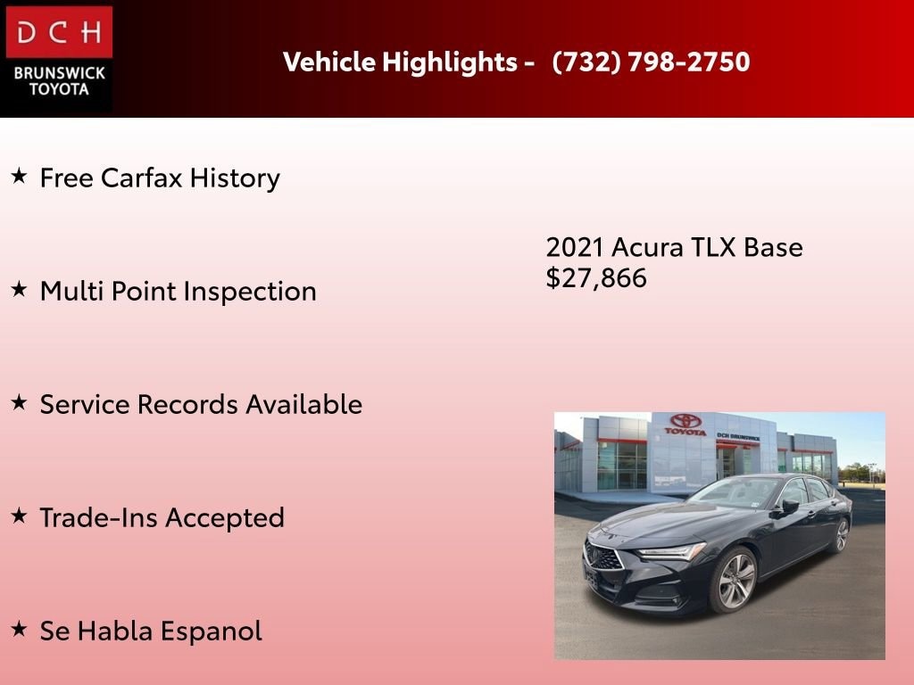 Used 2021 Acura TLX Advance Package Sedan