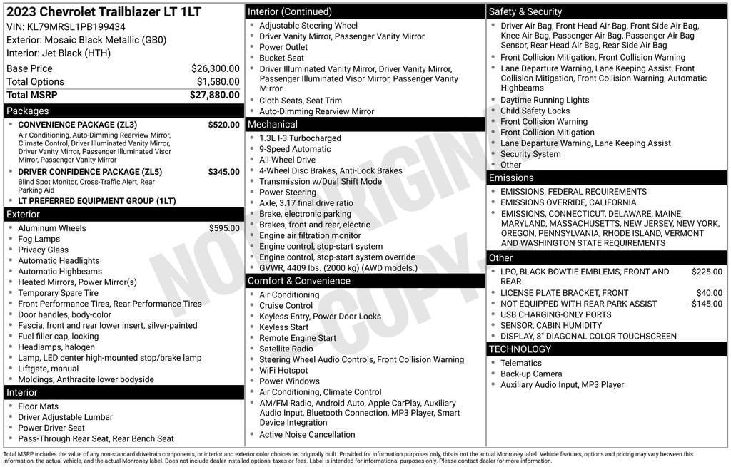 Thumbnail: 2023 Chevrolet TrailBlazer - 40