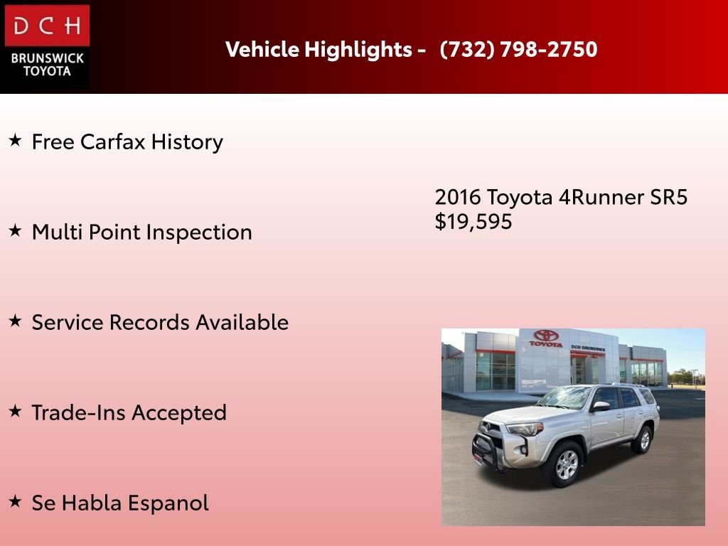 Used 2016 Toyota 4Runner SR5 SUV