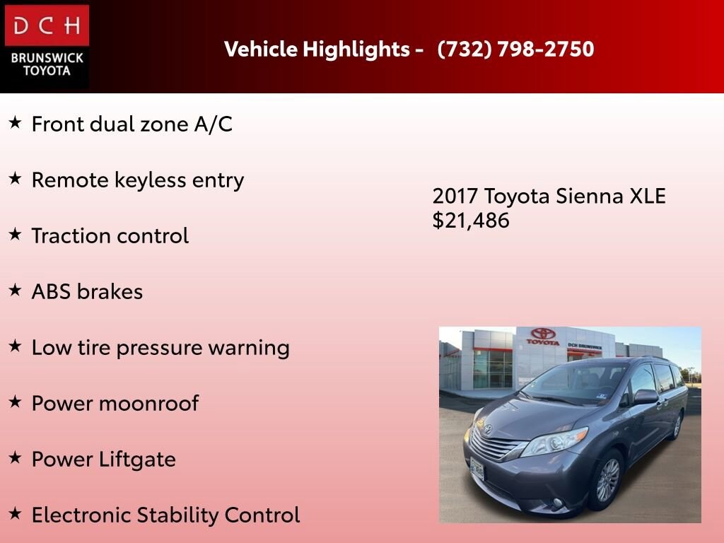 Used 2017 Toyota Sienna L 7 Passenger Van