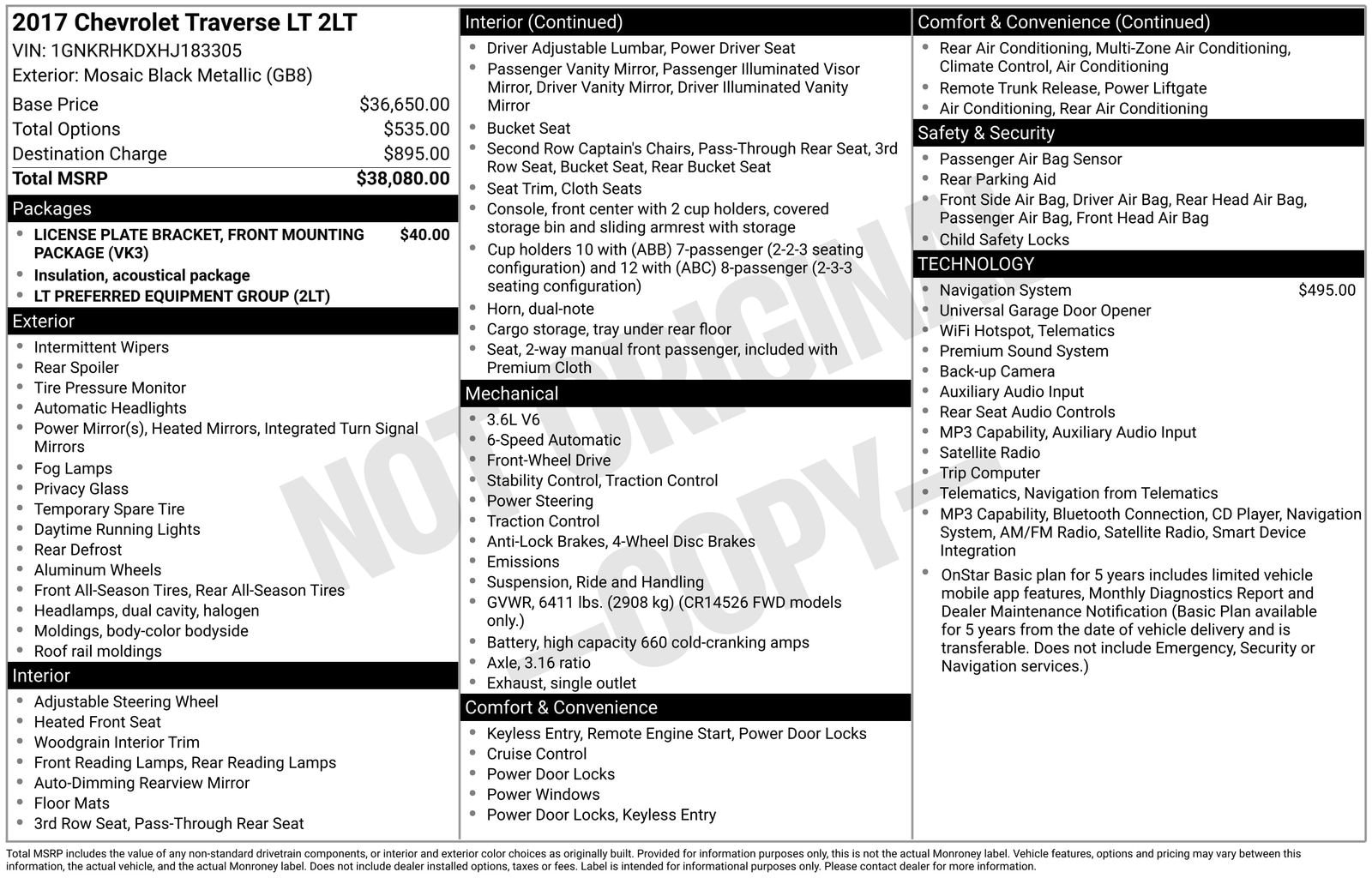 Thumbnail: 2017 Chevrolet Traverse - 36