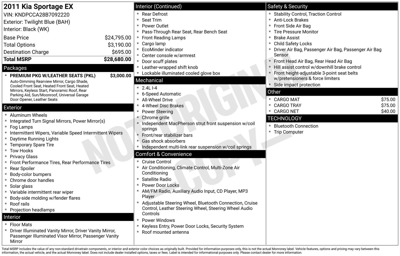 Thumbnail: 2011 Kia Sportage - 24