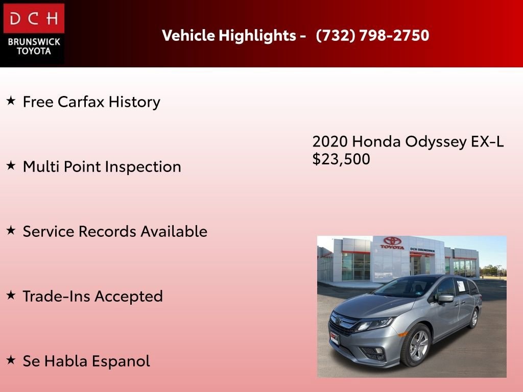 Used 2020 Honda Odyssey EX-L Van