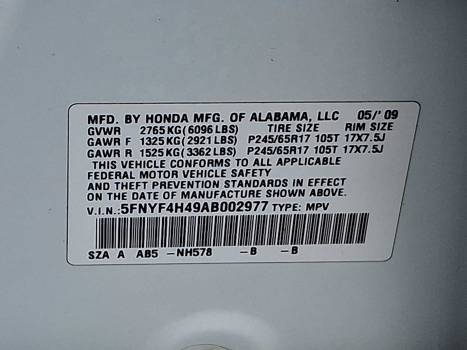 2010 Honda Pilot EX 27