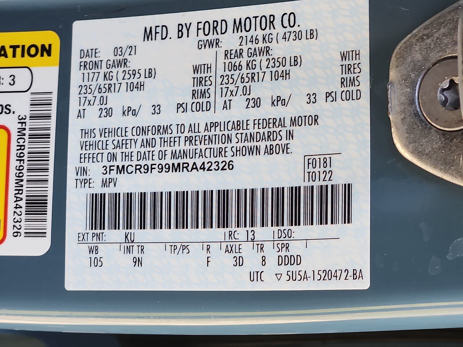 Thumbnail: 2021 Ford Bronco Sport - 28