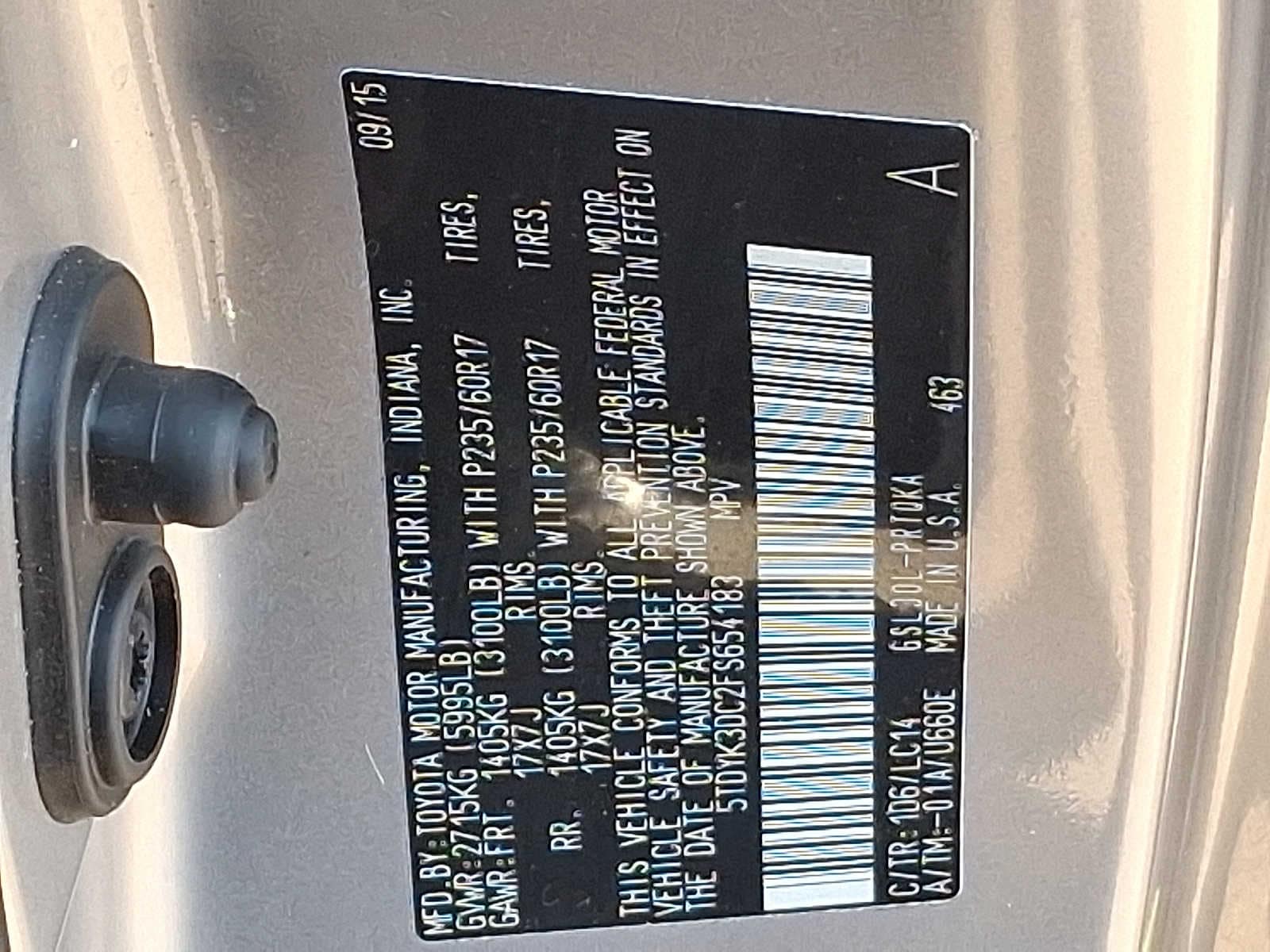 Thumbnail: 2015 Toyota Sienna - 30