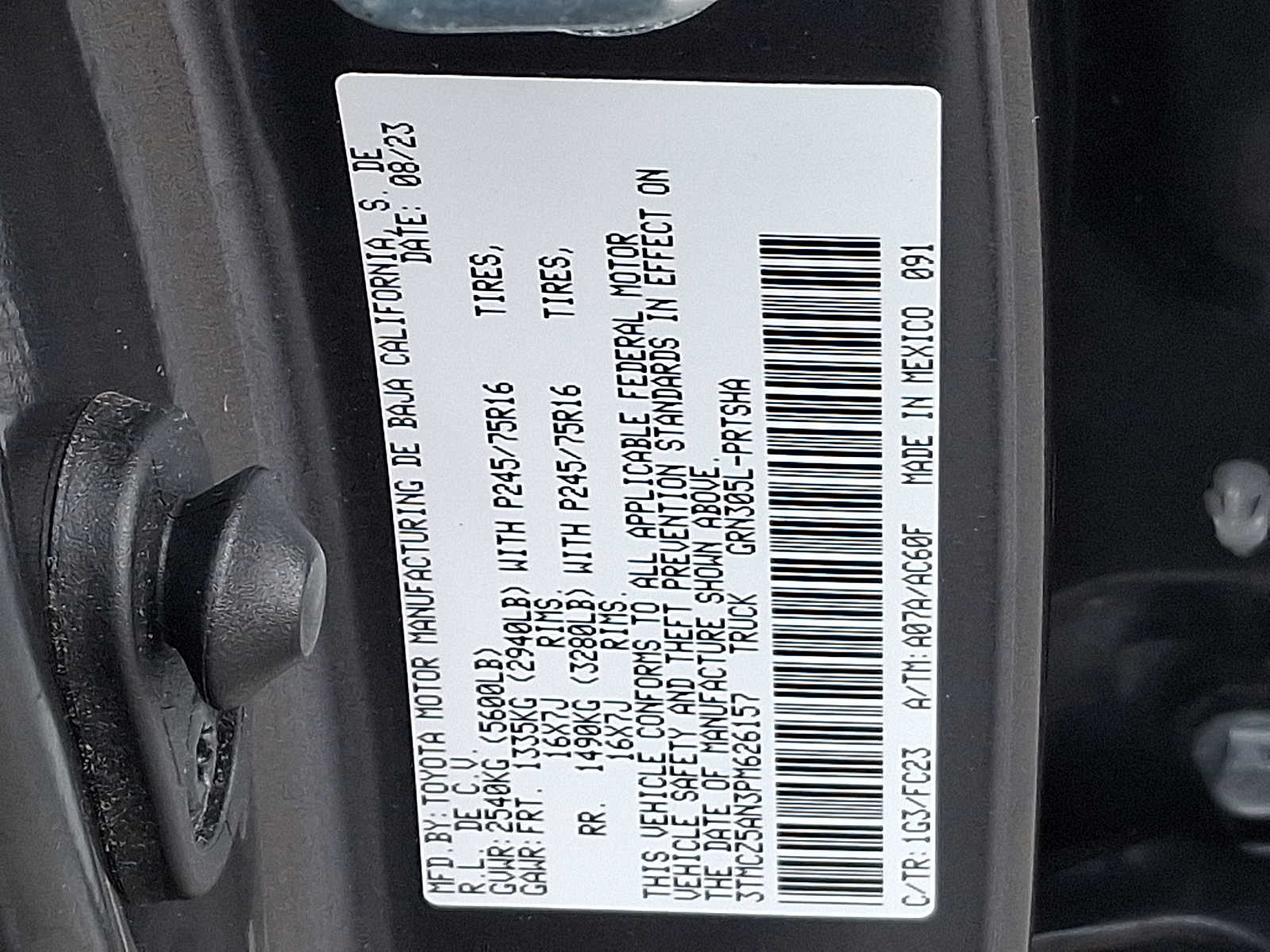 Thumbnail: 2023 Toyota Tacoma - 25