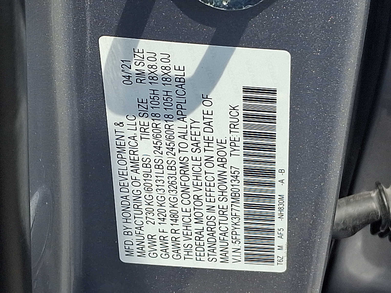 Thumbnail: 2021 Honda Ridgeline - 22