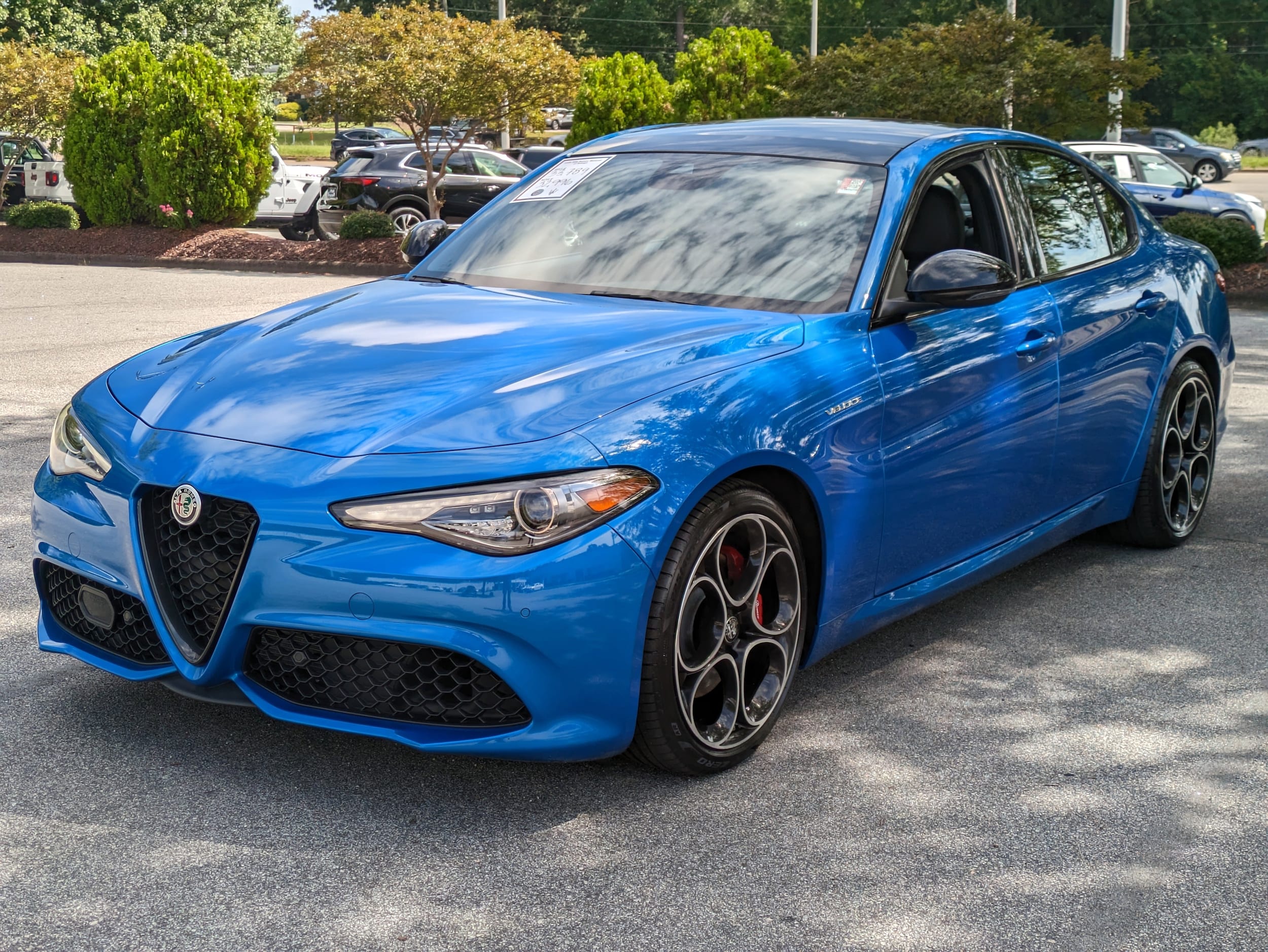 Used 2023 Alfa Romeo Giulia Veloce with VIN ZARFAMBN3P7676795 for sale in Raleigh, NC