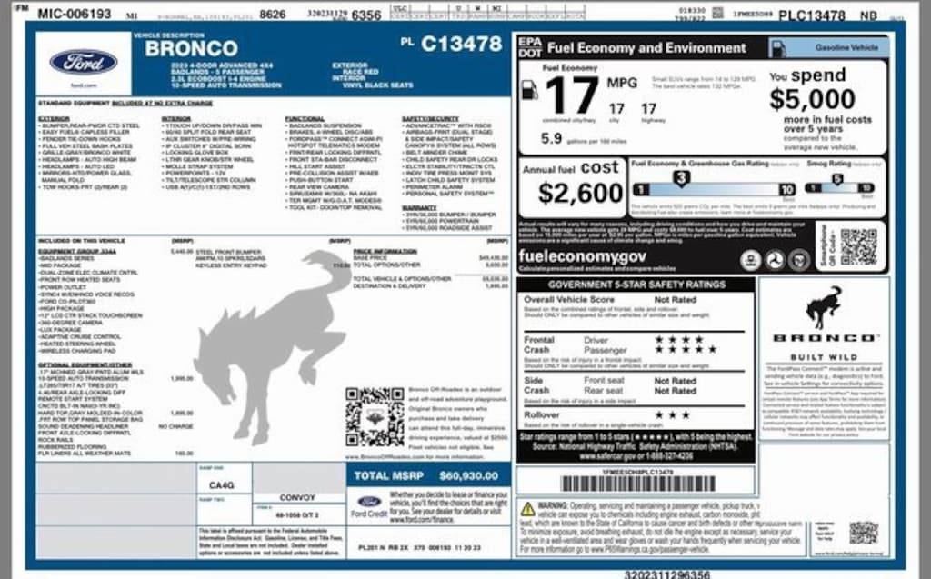 Used 2023 Ford Bronco SUV