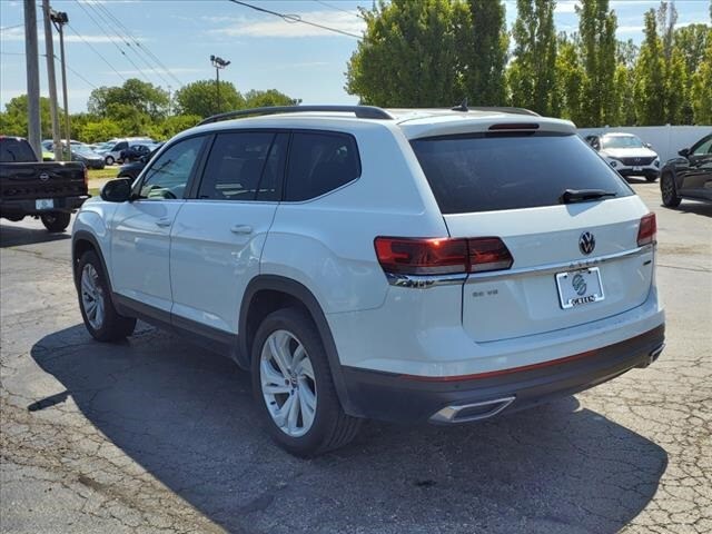 Used 2021 Volkswagen Atlas SE w/Tech with VIN 1V2HR2CA4MC545145 for sale in Springfield, IL