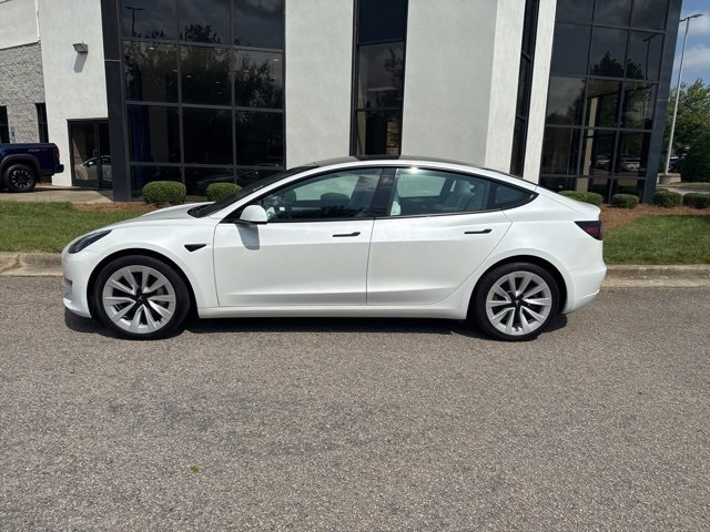 Used 2023 Tesla Model 3 Base with VIN 5YJ3E1EAXPF697551 for sale in Cary, NC