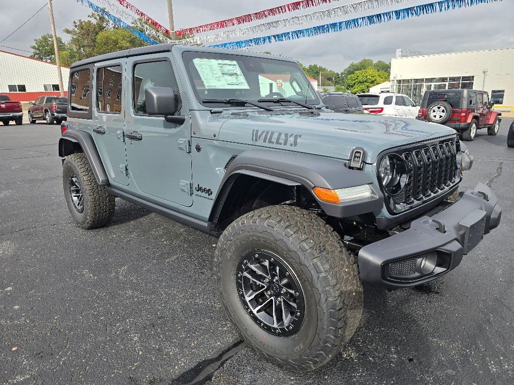 New 2025 Jeep Wrangler 4-DOOR WILLYS Sport Utility