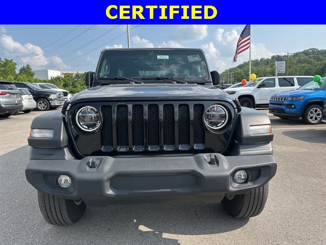 Certified 2023 Jeep Wrangler 4-Door Sport S with VIN 1C4HJXDM2PW500044 for sale in Cincinnati, OH