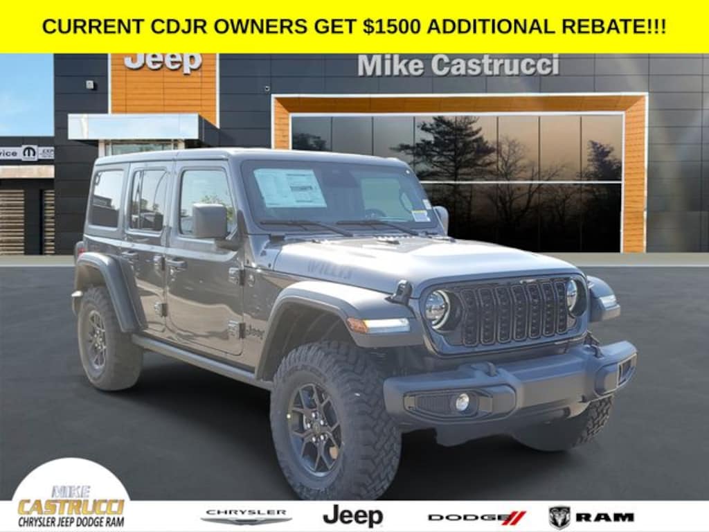 New 2025 Jeep Wrangler 4-DOOR WILLYS Sport Utility