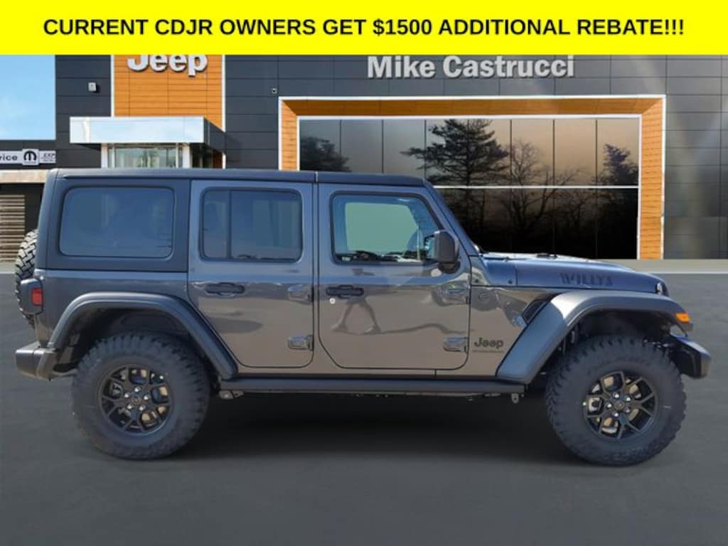 New 2025 Jeep Wrangler 4-DOOR WILLYS Sport Utility
