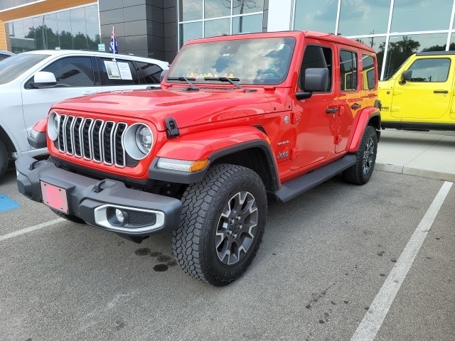 Used 2024 Jeep Wrangler 4-Door Sahara with VIN 1C4PJXEN6RW124499 for sale in Cincinnati, OH