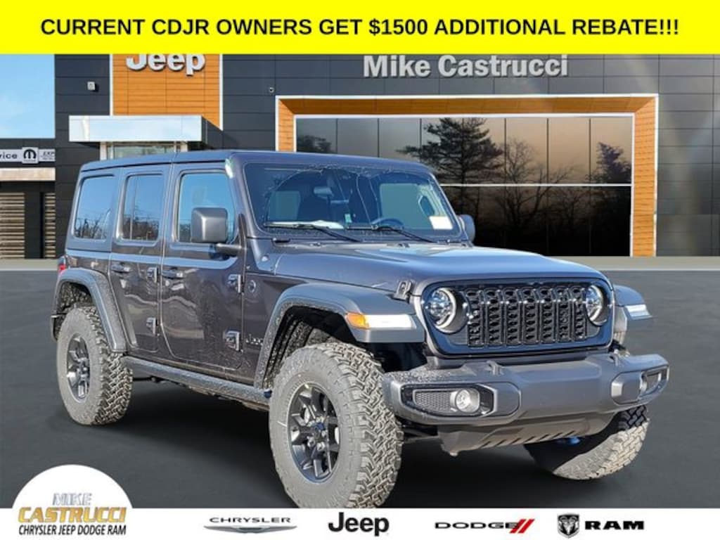 New 2025 Jeep Wrangler 4-DOOR WILLYS Sport Utility