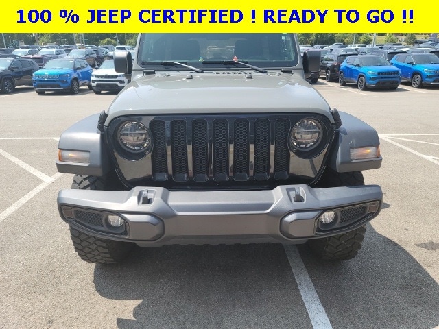 Certified 2021 Jeep Wrangler Unlimited Willys with VIN 1C4HJXDG5MW545453 for sale in Cincinnati, OH