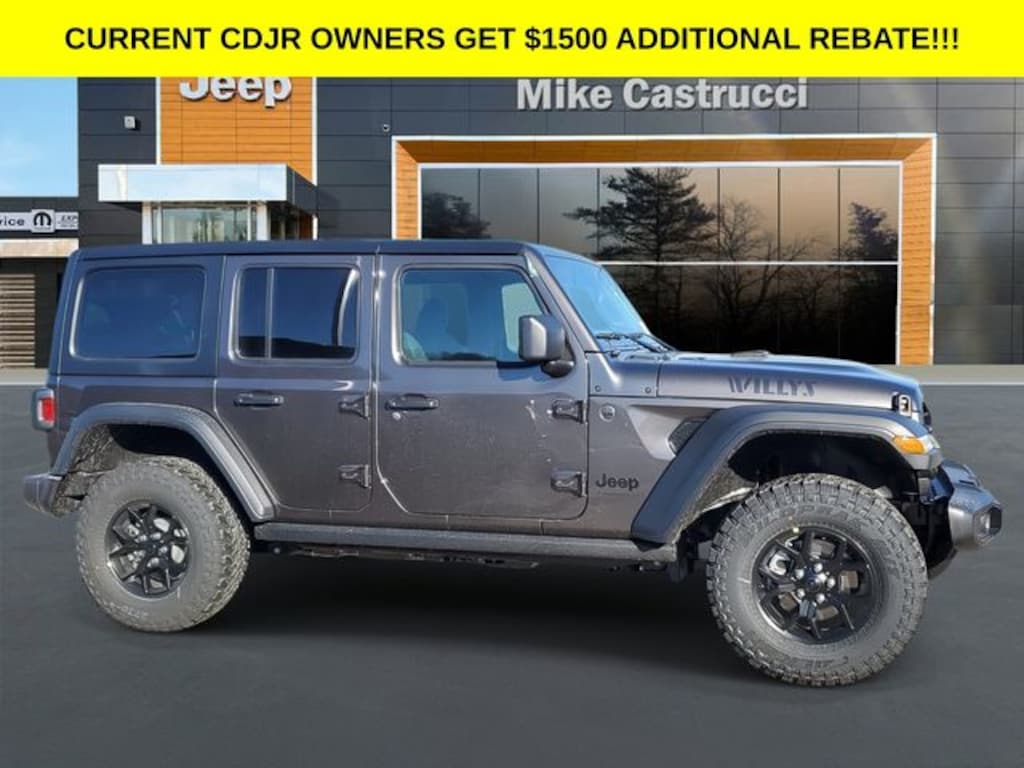 New 2025 Jeep Wrangler 4-DOOR WILLYS Sport Utility