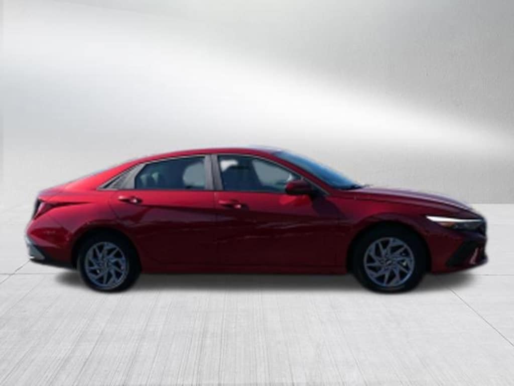 Certified 2024 Hyundai Elantra Hybrid Blue Sedan