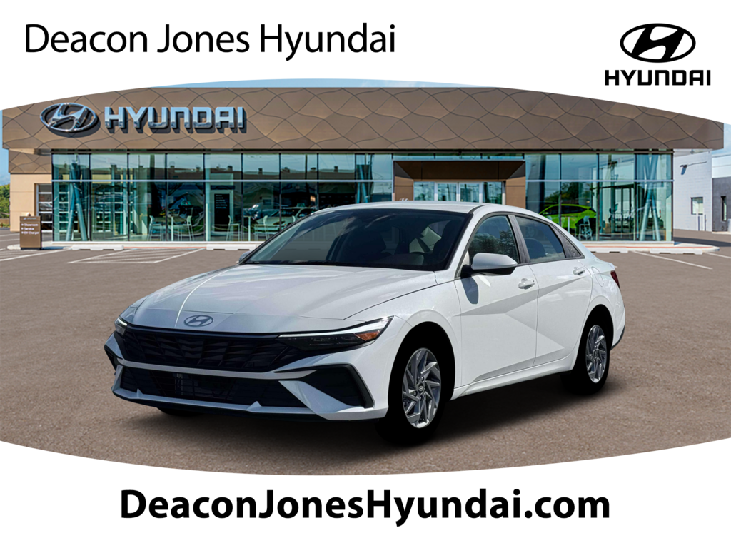 New 2026 Hyundai Elantra Hybrid Blue Sedan