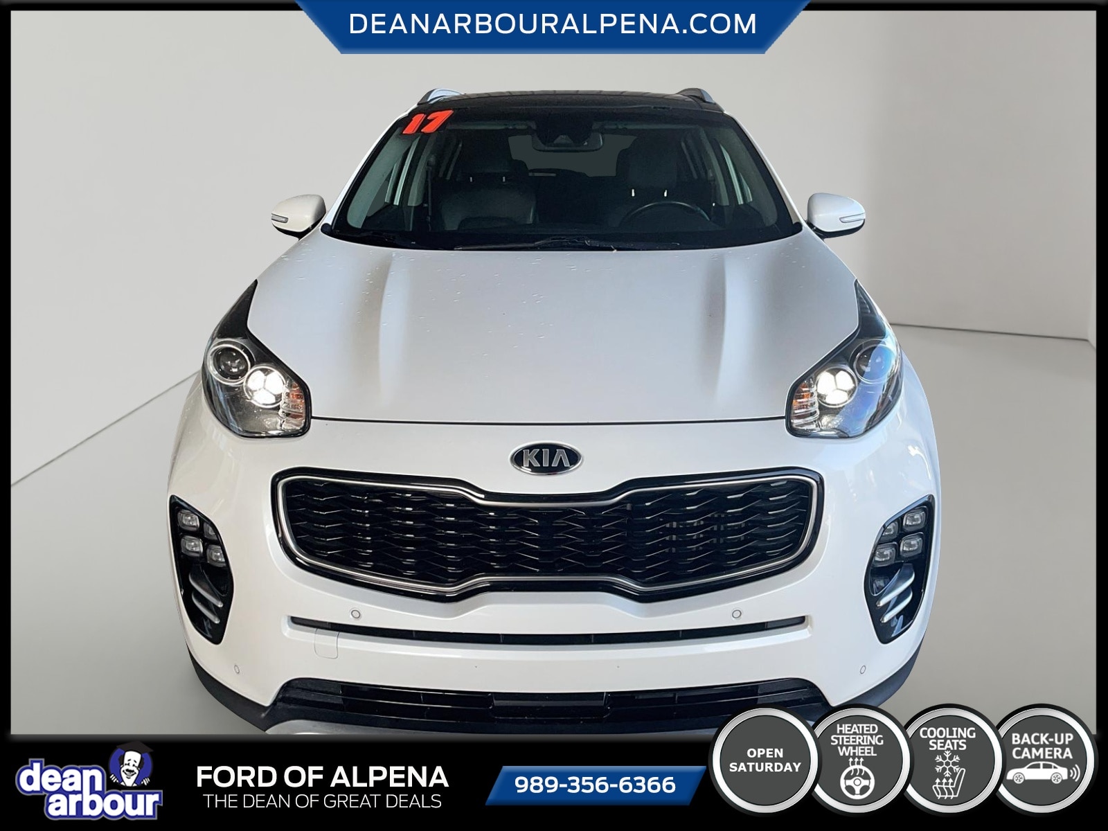 Used 2017 Kia Sportage SX with VIN KNDPR3A60H7199501 for sale in Alpena, MI