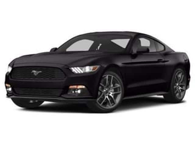 Black 2015 Ford Mustang Coupe Rear-Wheel Drive 6-Speed Automatic