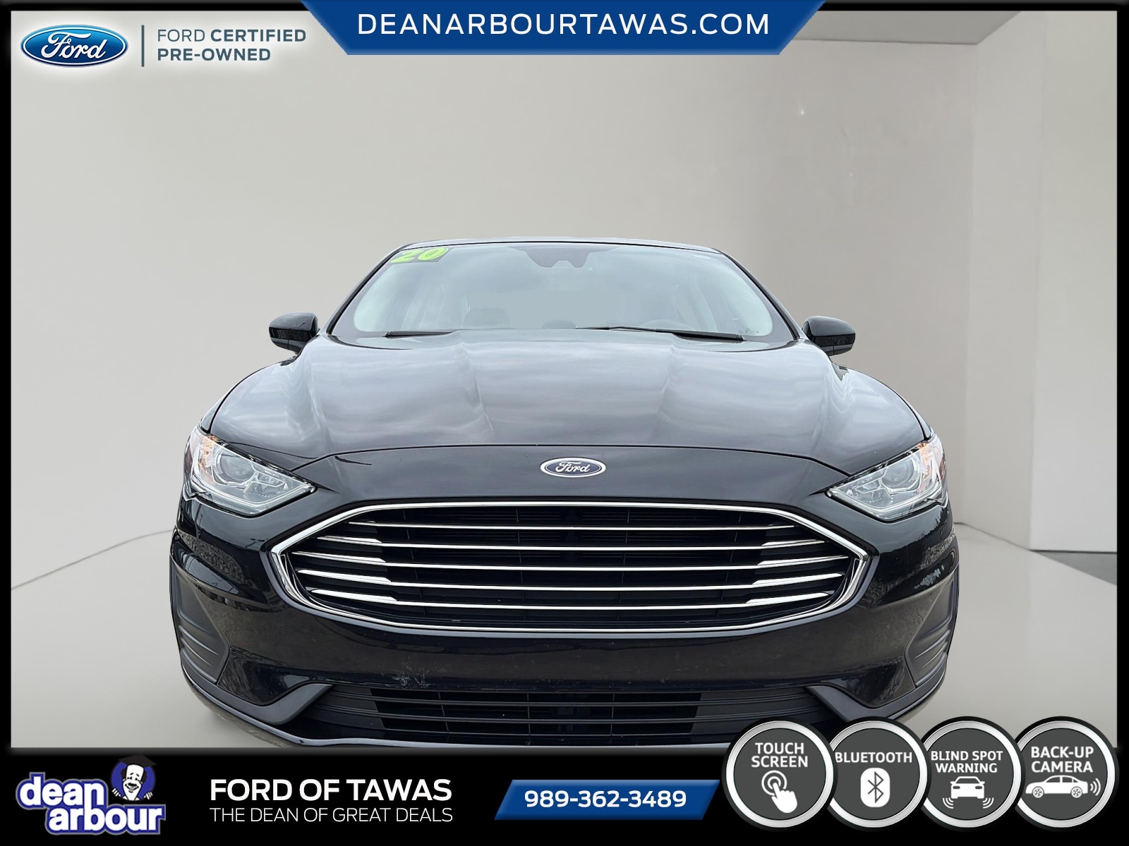 Certified 2020 Ford Fusion SE with VIN 3FA6P0HD6LR225756 for sale in Tawas City, MI