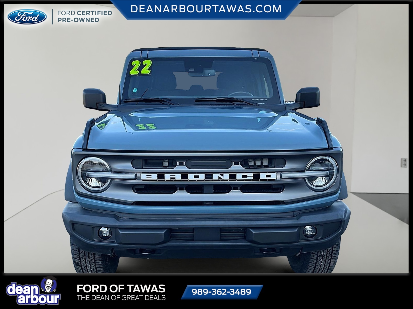 Certified 2022 Ford Bronco 4-Door Big Bend with VIN 1FMDE5BH3NLA99384 for sale in Tawas City, MI