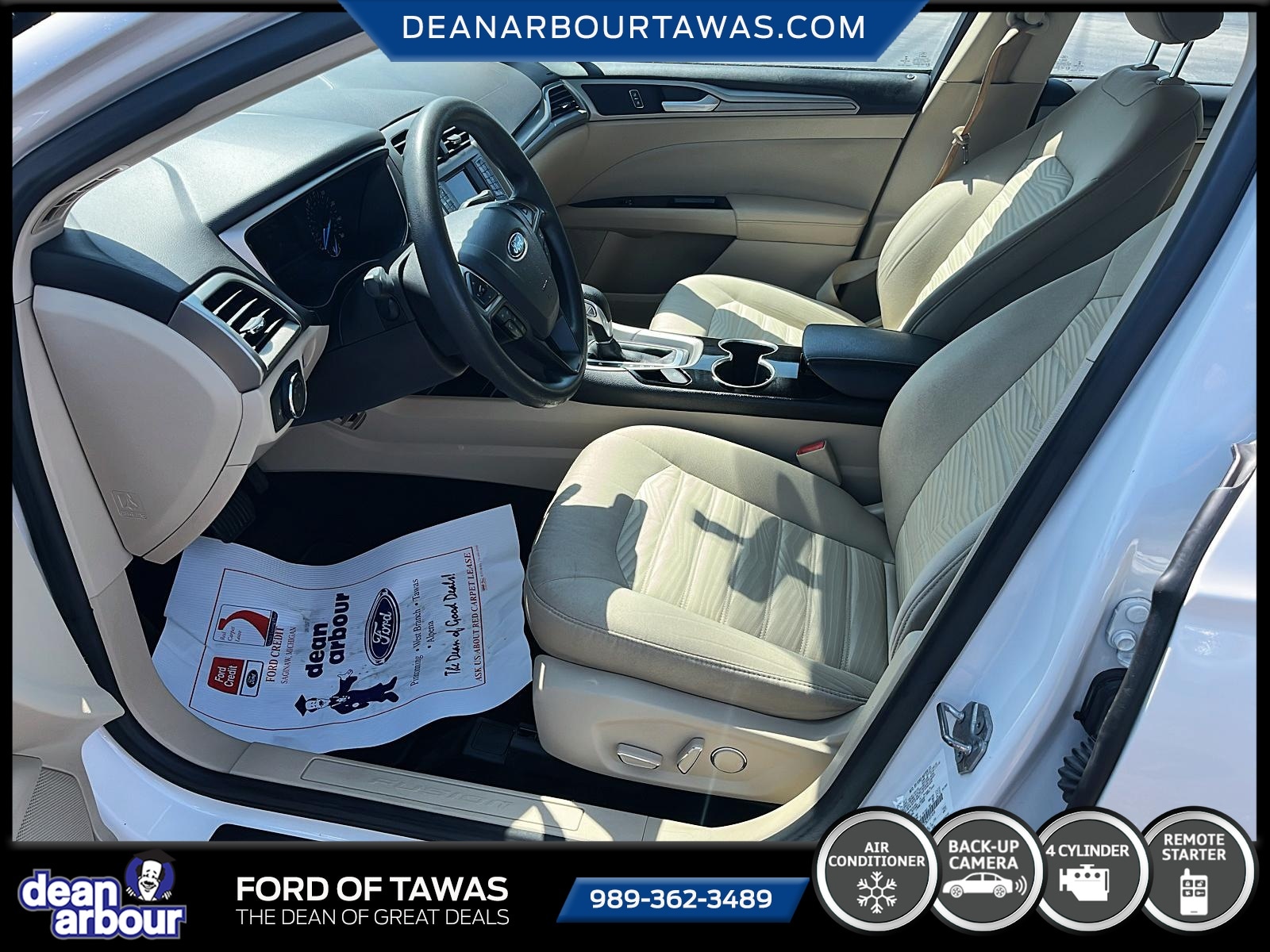 Used 2016 Ford Fusion SE with VIN 1FA6P0H72G5101454 for sale in Tawas City, MI