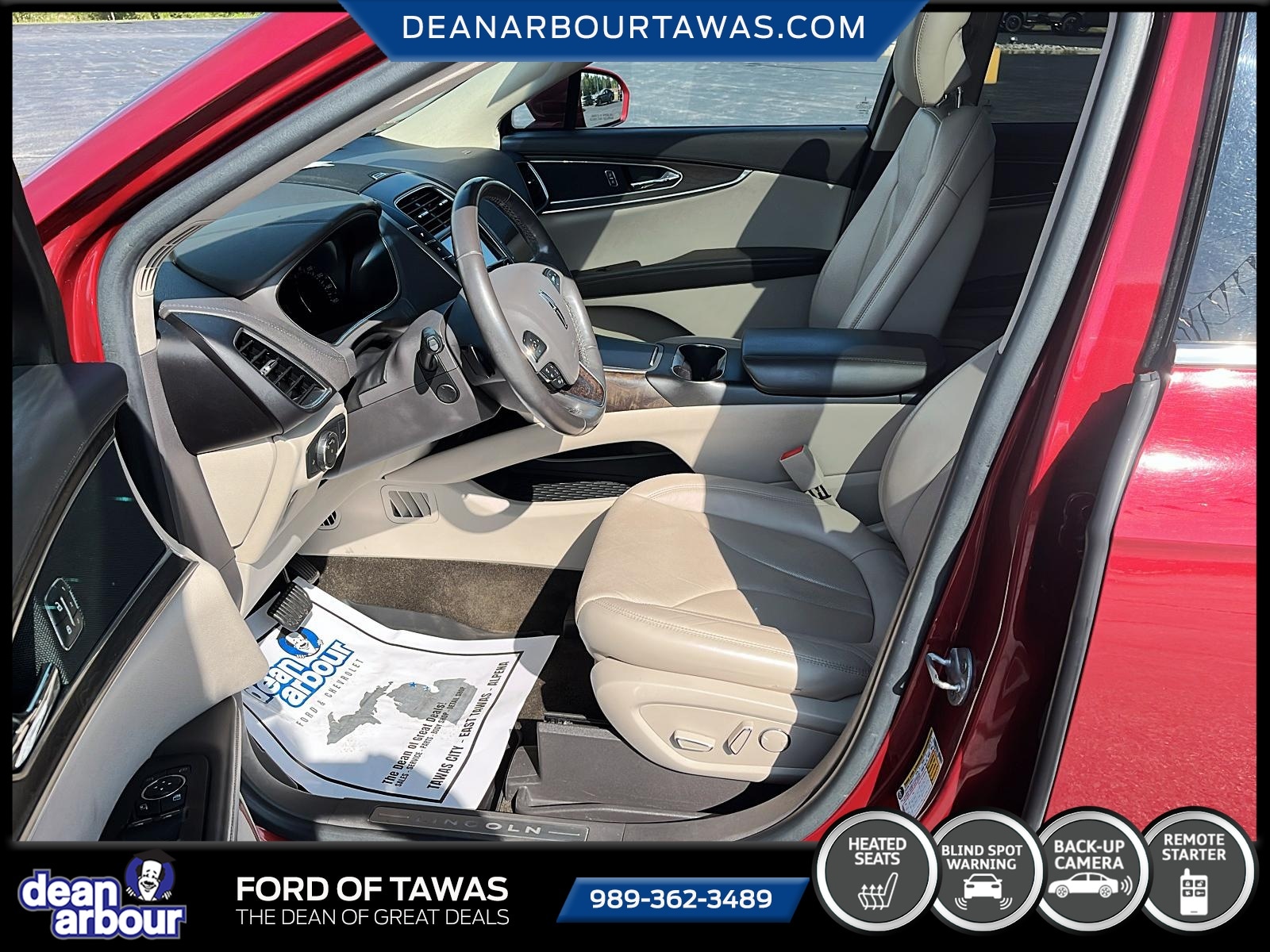 Used 2017 Lincoln MKX Reserve with VIN 2LMPJ8LR4HBL13132 for sale in Tawas City, MI