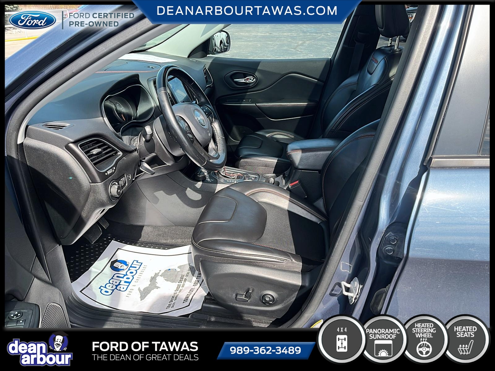 Certified 2019 Jeep Cherokee Trailhawk with VIN 1C4PJMBX7KD384514 for sale in Tawas City, MI
