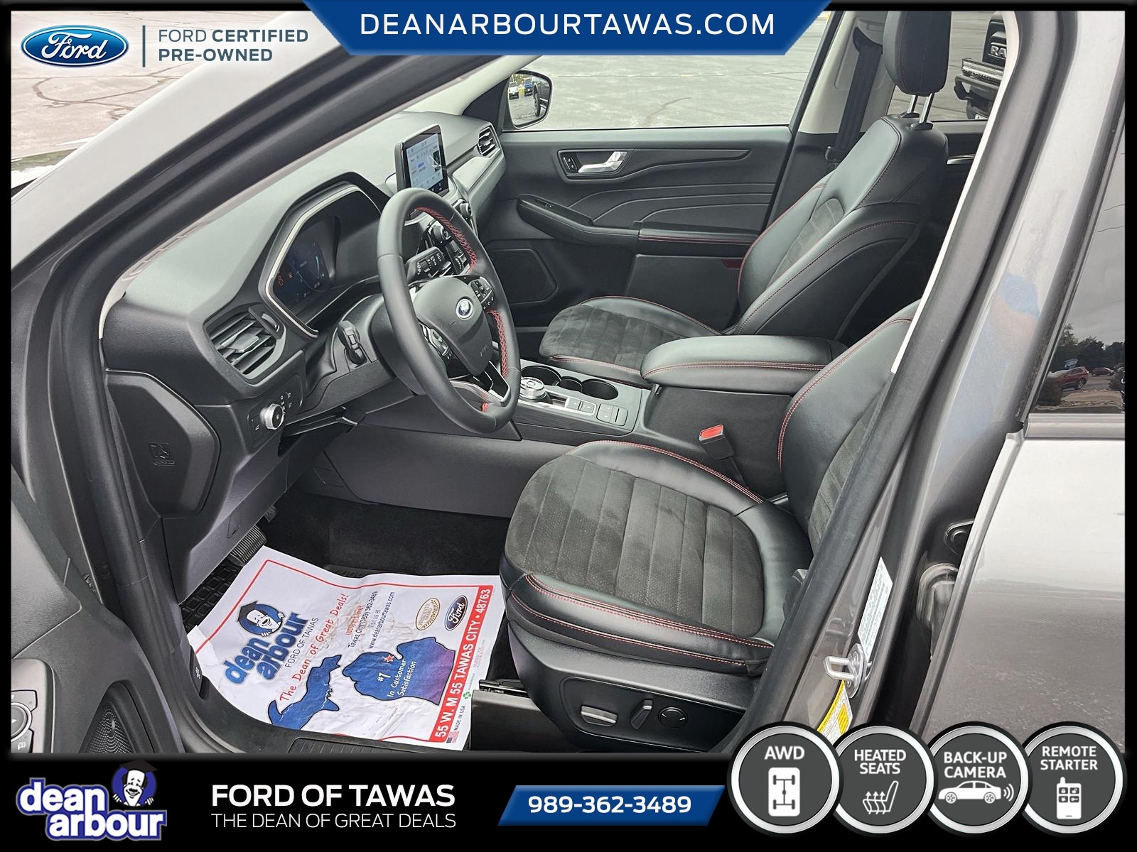 Certified 2022 Ford Escape SEL with VIN 1FMCU9H9XNUA10698 for sale in Tawas City, MI