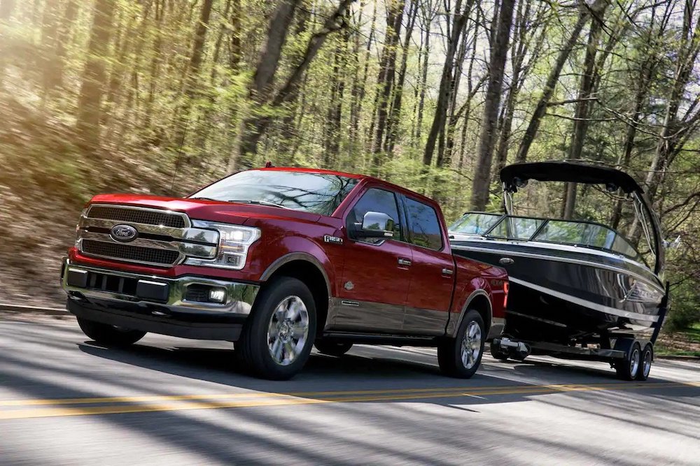 2019 Ford F-150 Towing a Boat