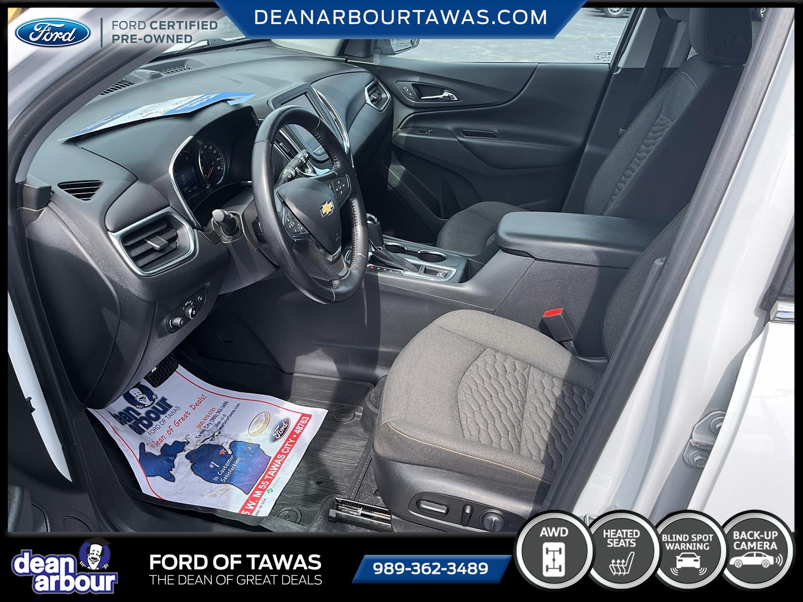 Certified 2021 Chevrolet Equinox LT with VIN 3GNAXUEV8ML351234 for sale in Tawas City, MI