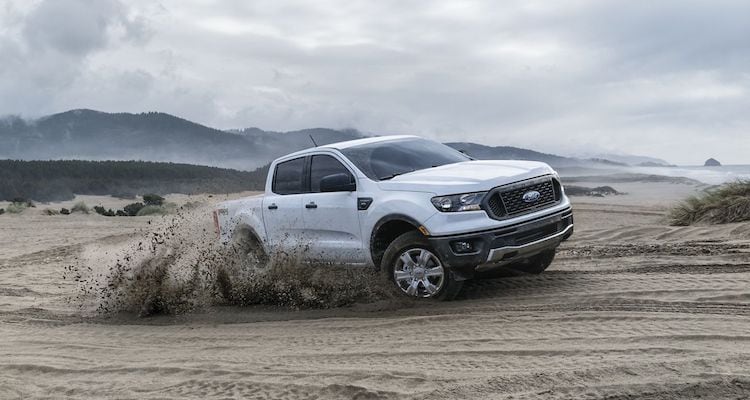 2019 Ford Ranger in the Sand