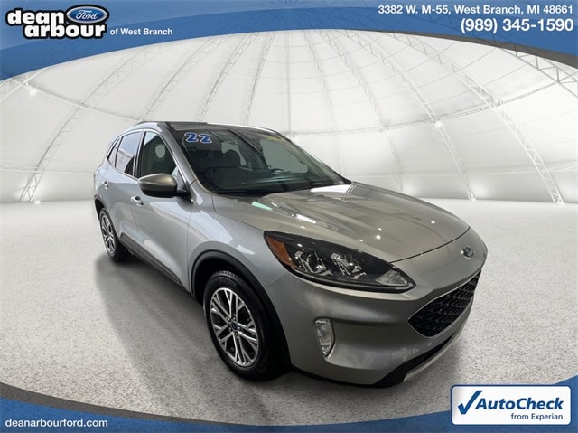 Used 2022 Ford Escape SEL with VIN 1FMCU9H64NUB85485 for sale in West Branch, MI