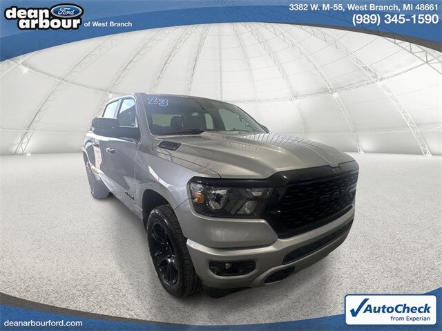 Used 2023 RAM Ram 1500 Pickup Big Horn/Lone Star with VIN 1C6SRFMT9PN554552 for sale in West Branch, MI