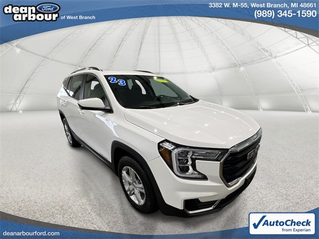 Used 2023 GMC Terrain SLE with VIN 3GKALTEG3PL200861 for sale in West Branch, MI
