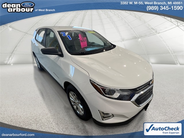 Used 2021 Chevrolet Equinox LS with VIN 3GNAXSEV0MS177797 for sale in West Branch, MI