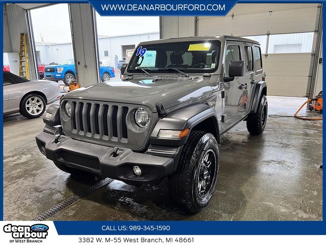 Used 2019 Jeep Wrangler Unlimited Sport S with VIN 1C4HJXDN2KW545034 for sale in West Branch, MI