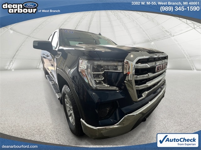 Used 2020 GMC Sierra 1500 SLE with VIN 3GTU9BED2LG185389 for sale in West Branch, MI