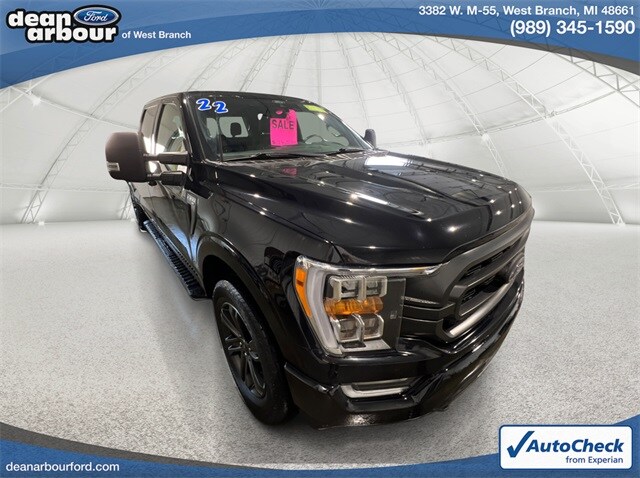 Used 2022 Ford F-150 XLT with VIN 1FTFW1E56NFB05567 for sale in West Branch, MI