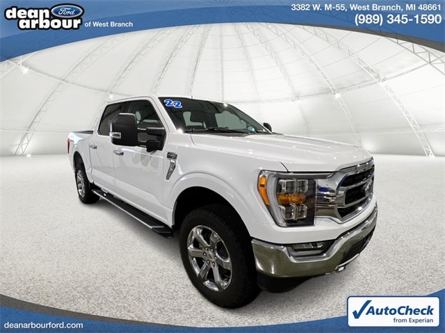 Used 2022 Ford F-150 XLT with VIN 1FTFW1E83NFA09647 for sale in West Branch, MI